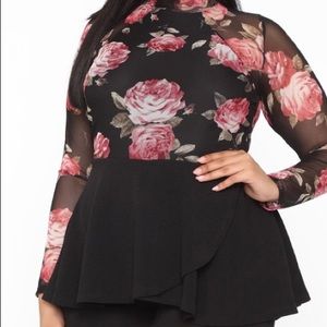 Fashion Nova Mesh Romper